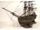 French ship model, three-masted sailing ship, mixed ship, France, 19th century