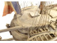 French ship model, three-masted sailing ship, mixed ship, France, 19th century
