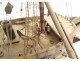 French ship model, three-masted sailing ship, mixed ship, France, 19th century