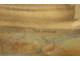 Pair of antique women gouaches Allegory flowers landscape fecit Caroline XIXth