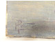 HST marine painting M. Pellerier fishing boats port Brittany Douarnenez 20th century