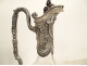 Louis XVI ewer solid silver Minerva engraved crystal Art Nouveau 19th century