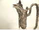 Louis XVI ewer solid silver Minerva engraved crystal Art Nouveau 19th century