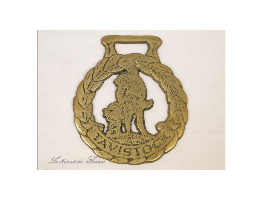 Ancien HORSE BRASS en laiton - Collection