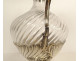 Louis XV ewer in solid silver, Minerva, rocaille, twisted crystal, 19th century