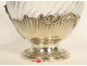 Louis XV ewer in solid silver, Minerva, rocaille, twisted crystal, 19th century