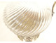 Louis XV ewer in solid silver, Minerva, rocaille, twisted crystal, 19th century