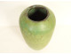Ovoid copper vase with green patina, early 20th century decoration