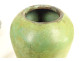 Ovoid copper vase with green patina, early 20th century decoration