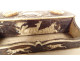 Small miniature inkwell carved bone doe deer dog fox Brussels 19th century