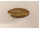 Small miniature inkwell carved bone doe deer dog fox Brussels 19th century