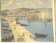 HST marine painting port Concarneau Pellerier fishing boats Brittany 20th century