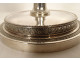 Pair of seditious candlesticks with silver-plated bronze Marie-Antoinette profile, late 18th century