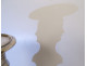 Pair of seditious candlesticks with silver-plated bronze Marie-Antoinette profile, late 18th century