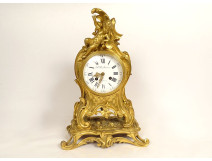 Louis XV gilt bronze Barbedienne cherub Napoleon III 19th century cartel clock