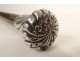 Antique cane with twisted solid silver knob and exotic wood, 19th century