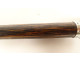 Antique cane with twisted solid silver knob and exotic wood, 19th century
