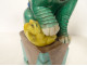 Pair of Chinese porcelain dragon and dog sculptures from Fo, China, 19th century