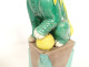 Pair of Chinese porcelain dragon and dog sculptures from Fo, China, 19th century