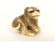 Netsuke carved ivory tiger signed Unsho Hakuryu Japan Edo 19th century