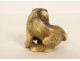 Netsuke carved ivory tiger signed Unsho Hakuryu Japan Edo 19th century