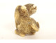 Netsuke carved ivory tiger signed Unsho Hakuryu Japan Edo 19th century