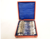 12 teaspoons arent solid Minerva pearls 207gr box 19th century