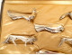 12 silver-plated animal knife rests Gallia Christofle Sandoz Art Deco