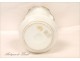 Vase opaline gilt flowers NAPIII 19th