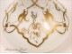 Vase opaline gilt flowers NAPIII 19th