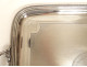 Large Louis XVI silver-plated bronze serving tray with handles, Christofle, 19th century