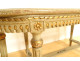 Louis XVI piano bench in carved lacquered wood, Napoleon III, 19th century