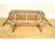 Louis XVI piano bench in carved lacquered wood, Napoleon III, 19th century