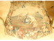 Pair of Louis XV armchairs in wood with Aubusson tapestry, Fable Fontaine