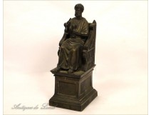 St. Peter statue in bronze throne Paradise 19th