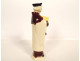 Quimper earthenware statuette Jeanne Levêque Saint-Yves fleur-de-lis 20th century