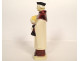 Quimper earthenware statuette Jeanne Levêque Saint-Yves fleur-de-lis 20th century