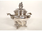 Sucrier Louis XV argent massif Minerve Emile Hugo chérubin rocaille XIXème