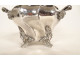 Louis XV sugar bowl in solid silver, Minerva Emile Hugo, cherub, rocaille, 19th century