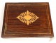 Box game, box and Lemon Rosewood with inlay, antique Napoleon III nineteenth