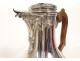 Louis XV coffee pot, solid silver, Minerva, goldsmith Léon Lapar, 19th century