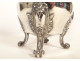 Louis XV coffee pot, solid silver, Minerva, goldsmith Léon Lapar, 19th century
