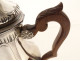 Louis XV coffee pot, solid silver, Minerva, goldsmith Léon Lapar, 19th century