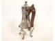 Louis XV coffee pot, solid silver, Minerva, goldsmith Léon Lapar, 19th century