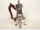 Louis XV coffee pot, solid silver, Minerva, goldsmith Léon Lapar, 19th century