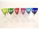 12 verres vin Rhin Roemers cristal Saint-Louis couleur modèle Chantilly XXè