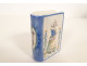 Quimper earthenware snuffbox, Breton woman&#39;s book, rooster, love, 19th century