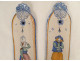 Pair of Henriot Quimper Breton earthenware cleanliness plates, 19th century