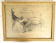 Drawing Francisque Poulbot naughty scene elegant couple bedroom humor 20th century
