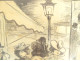 Drawing Francisque Poulbot naughty scene elegant couple bedroom humor 20th century